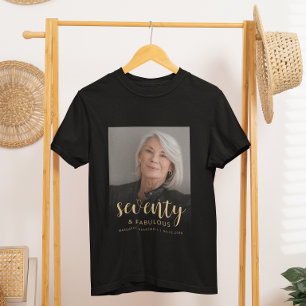 Benutzerdefiniertes Foto 70 und fantastische Gebur T-Shirt