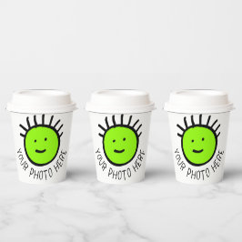 Benutzerdefiniertes Foto 8 PARTY PAPIERKUPS mit LI Pappbecher