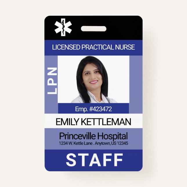 Benutzerdefiniertes Foto-Abzeichen - Bearbeitbar Ausweis (Vorderseite)