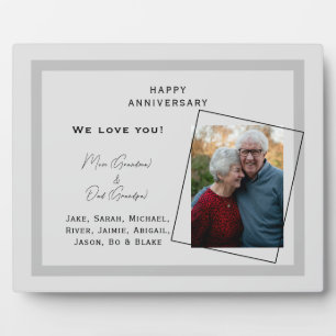 Benutzerdefiniertes Foto Alles Gute zum Hochzeitst Fotoplatte
