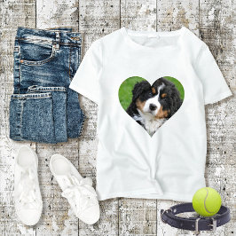Benutzerdefiniertes Foto aus der HERZ-Hunde-Mama T-Shirt