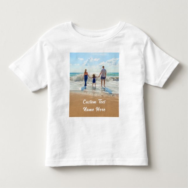 Benutzerdefiniertes Foto Baby T - Shirt Ihre Fotos (Vorderseite)
