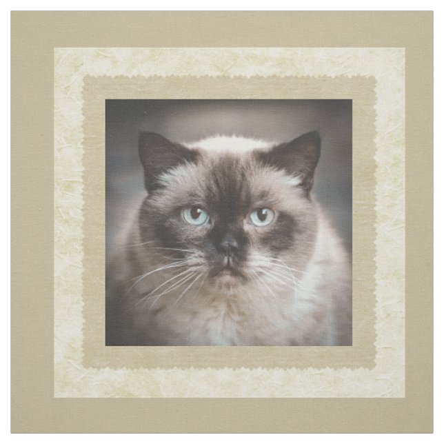 Benutzerdefiniertes Foto Beige Quiltplatz Stoff (Muster)