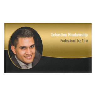 Benutzerdefiniertes Foto Berufliches Horizontalsch Namenschild