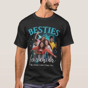 Benutzerdefiniertes Foto Beste Freunde Bootleg Rap T-Shirt