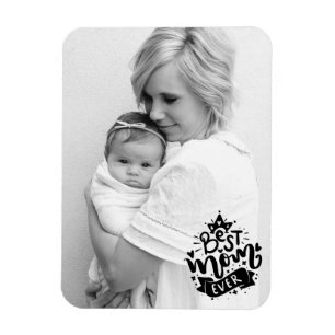 Benutzerdefiniertes Foto Beste Mama überhaupt Schw Magnet