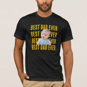 Benutzerdefiniertes Foto Bester Vater Aller Zeiten T-Shirt