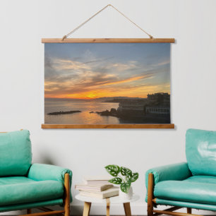 Benutzerdefiniertes Foto Bild personalisiert horiz Wandteppich Mit Holzrahmen