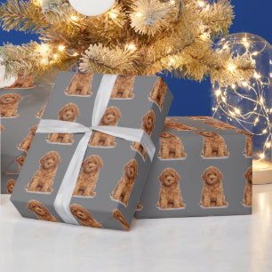 Benutzerdefiniertes Foto Bildbild dunkelgrau Geschenkpapier
