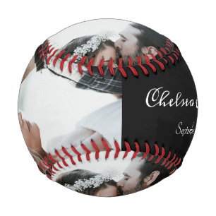 Benutzerdefiniertes Foto-Bridge und Groom-Skriptna Baseball