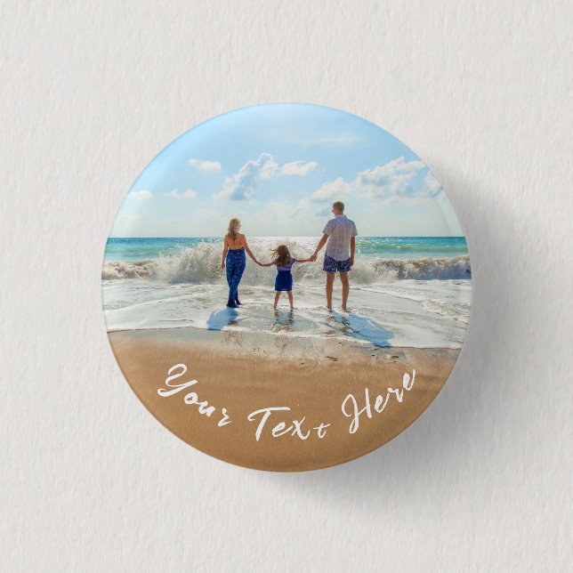 Benutzerdefiniertes Foto-Button-Geschenk mit Ihren Button (Vorderseite)