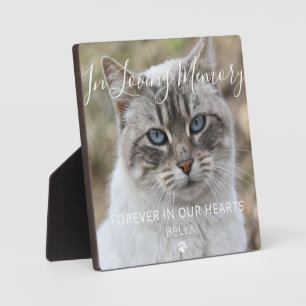 Benutzerdefiniertes Foto Cat Memorial Keepake Plaq Fotoplatte