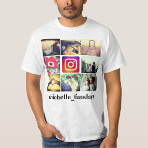 Benutzerdefiniertes Foto-Collage-Logo T-Shirt