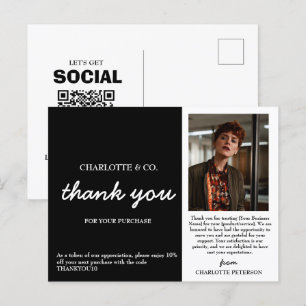 Benutzerdefiniertes Foto Danke für Ihr kleines Unt Postkarte