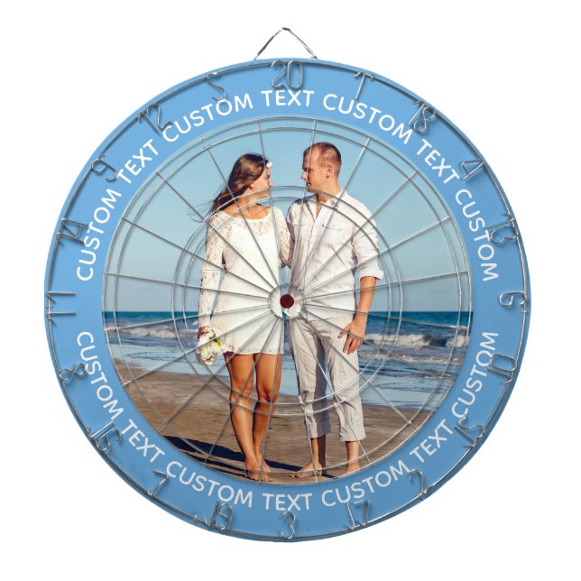 Benutzerdefiniertes Foto-Dartboard & Text - NAVYBL Dartscheibe (vorne)