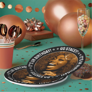 Benutzerdefiniertes Foto der Geburtstagspartei Per Pappteller