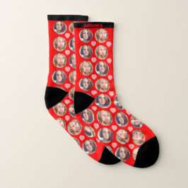 Benutzerdefiniertes Foto der Liebe x2 Socken