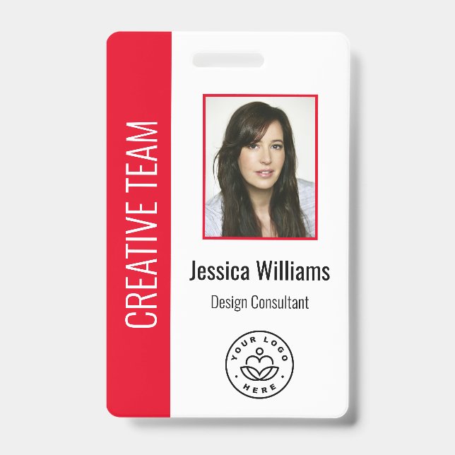 Benutzerdefiniertes Foto des Mitarbeiters, Bar, Lo Ausweis (Vorderseite)