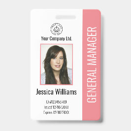 Benutzerdefiniertes Foto des Mitarbeiters, Bar, Lo Ausweis