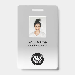 Benutzerdefiniertes Foto des Mitarbeiters Gradient Ausweis