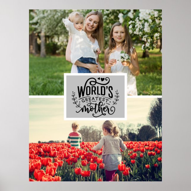 Benutzerdefiniertes Foto | Die größte Mutter der W Poster (Vorne)