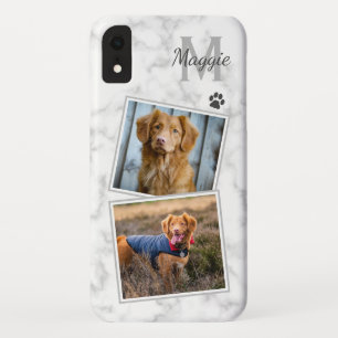 Benutzerdefiniertes Foto Dog Cat Monogram Initial  Case-Mate iPhone Hülle