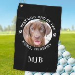 Benutzerdefiniertes Foto Dog Personalisiert Monogr Golfhandtuch<br><div class="desc">Bester Vater Par ... Zwei Ihrer Lieblingssachen, Golf und Ihr Hund ! Jetzt kannst du deinen besten Freund mitnehmen, während du 18 Löcher spielst. Passen Sie diese Handtücher mit Ihren Hunden Lieblings-Foto und Namen an. Gutes Geschenk für alle Golf- und Hundefreunde, vom Hund ! COPYRIGHT © 2020 Judy Burrows, Black...</div>