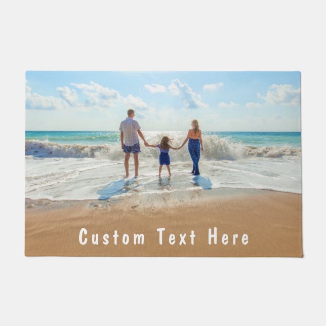 Benutzerdefiniertes Foto-Doormat mit Text Fußmatte (Vorderseite)