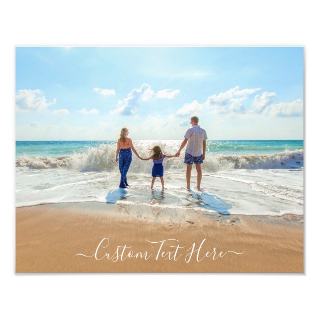 Benutzerdefiniertes Foto Drucken mit Text (Vorne)