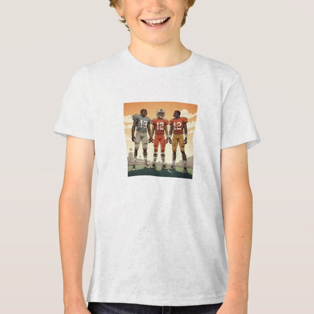 Benutzerdefiniertes Foto (Eigenes Foto und/oder Te Tri-Blend Shirt (Vorderseite)
