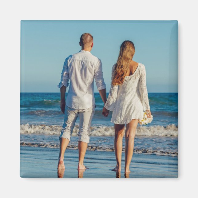 Benutzerdefiniertes Foto einfacher minimalistische Magnet (Vorne)