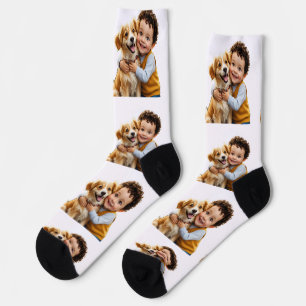 Benutzerdefiniertes Foto Einfacher personalisierte Socken