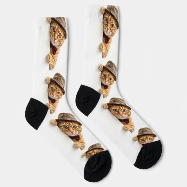 Benutzerdefiniertes Foto Einfacher personalisierte Socken (Rechts)