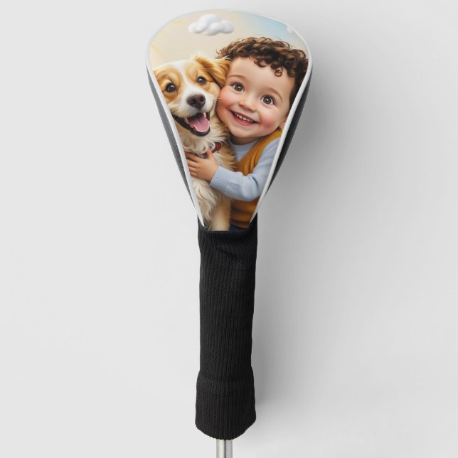 Benutzerdefiniertes Foto Einfaches Personalisierte Golf Headcover (Vorderseite)