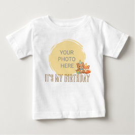 Benutzerdefiniertes Foto Es ist mein Geburtstag |  Baby T-shirt