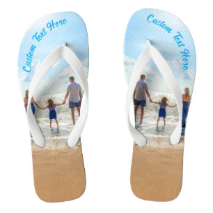Benutzerdefiniertes Foto-Flip-Flops-Geschenk mit I Flip Flops