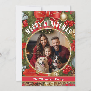Benutzerdefiniertes Foto Frohe Weihnachten Grüße