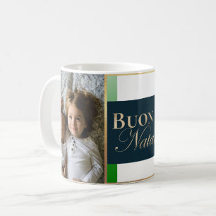 Benutzerdefiniertes Foto Frohe Weihnachten Italien Kaffeetasse