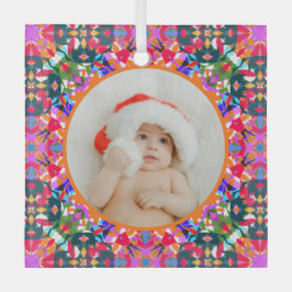 Benutzerdefiniertes Foto Frohe Weihnachten Moderne Ornament Aus Glas