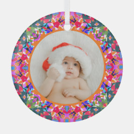Benutzerdefiniertes Foto Frohe Weihnachten Moderne Ornament Aus Glas