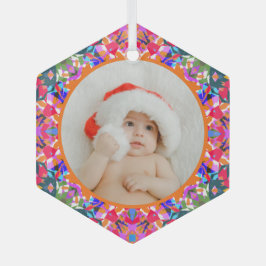 Benutzerdefiniertes Foto Frohe Weihnachten Moderne Ornament Aus Glas