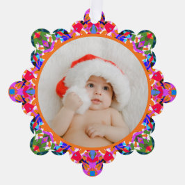 Benutzerdefiniertes Foto Frohe Weihnachten Moderne Ornament Karte