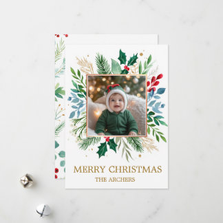 Benutzerdefiniertes Foto Frohe Weihnachten Wasserf