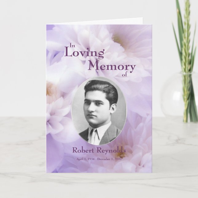 Benutzerdefiniertes Foto für Blumen bei Speicherka Ankündigung (Vorderseite)