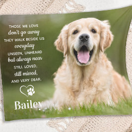 Benutzerdefiniertes Foto für das Memorial Pet Loss Fleecedecke