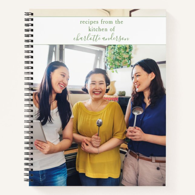 Benutzerdefiniertes Foto für die Familie Einfach K Notizbuch (Vorderseite)