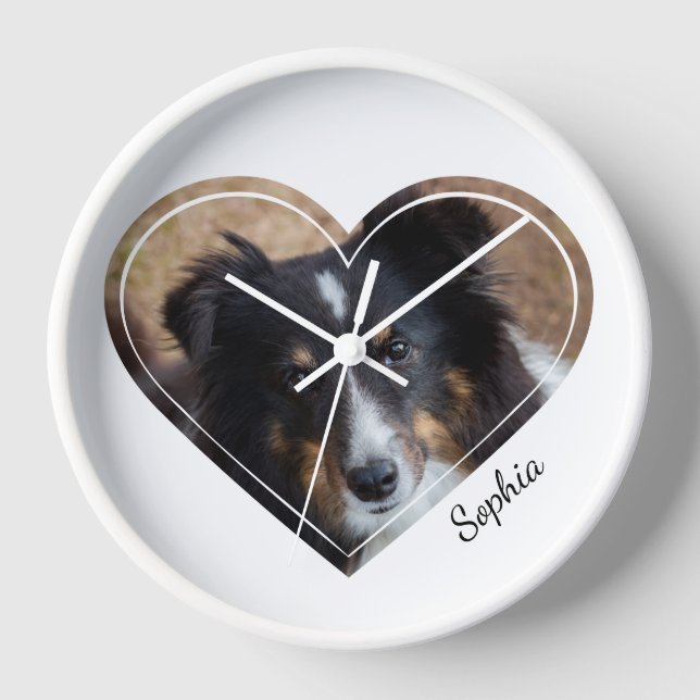 Benutzerdefiniertes Foto für Herzform und Personal Uhr (Vorderseite)