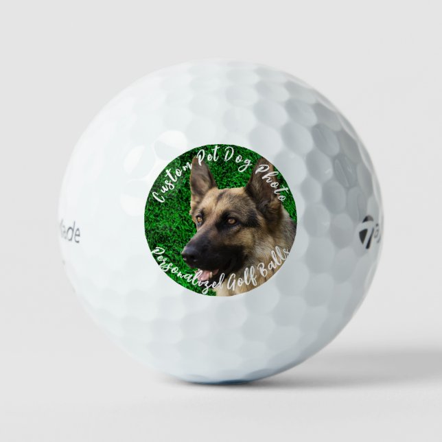 Benutzerdefiniertes Foto für Hunde Personalisiert  Golfball (Vorderseite)