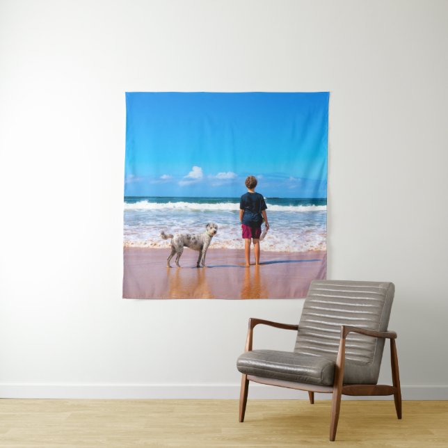 Benutzerdefiniertes Foto für Ihr eigenes Design -  Wandteppich (Beispiel)