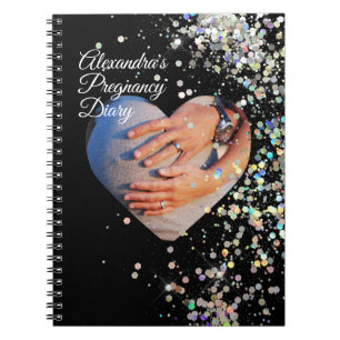 Benutzerdefiniertes Foto für Ihr eigenes Schwanger Notizblock